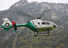Alpine Einsatzübung am Königssee am 26. September 2013: Polizeihubschrauber im Landeanflug