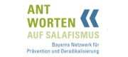 Banner "Antworten auf Salafismus - Bayerns Netzwerk für Prävention und Deradikalisierung"